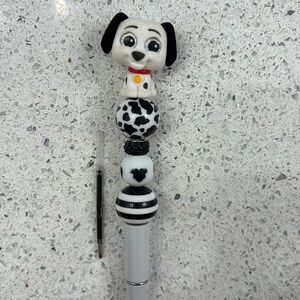 HTF Flocked Pongo Doorables Pen with ink refill